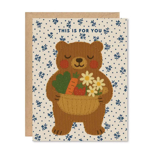 Three Potato Four | Gift Bear Birthday Greeting Card