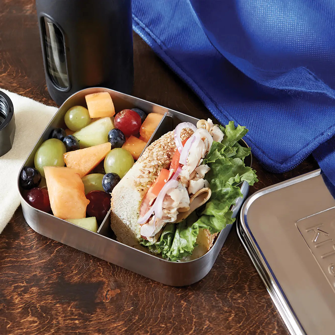 Fox Run | Stainless Steel Bento Lunch Box, choose your style