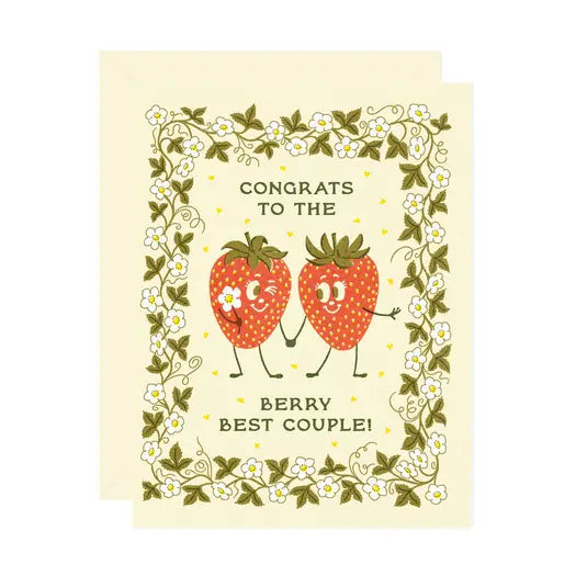 Wallflower Paper & Party | Berry Best Couple Card