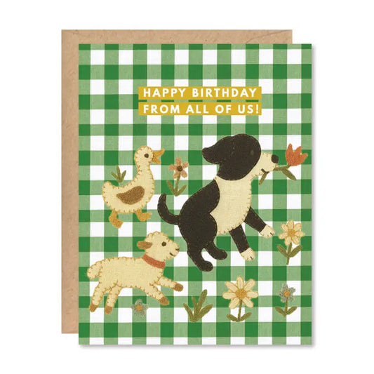 Three Potato Four | Happy Birthday from All of Us Greeting Card