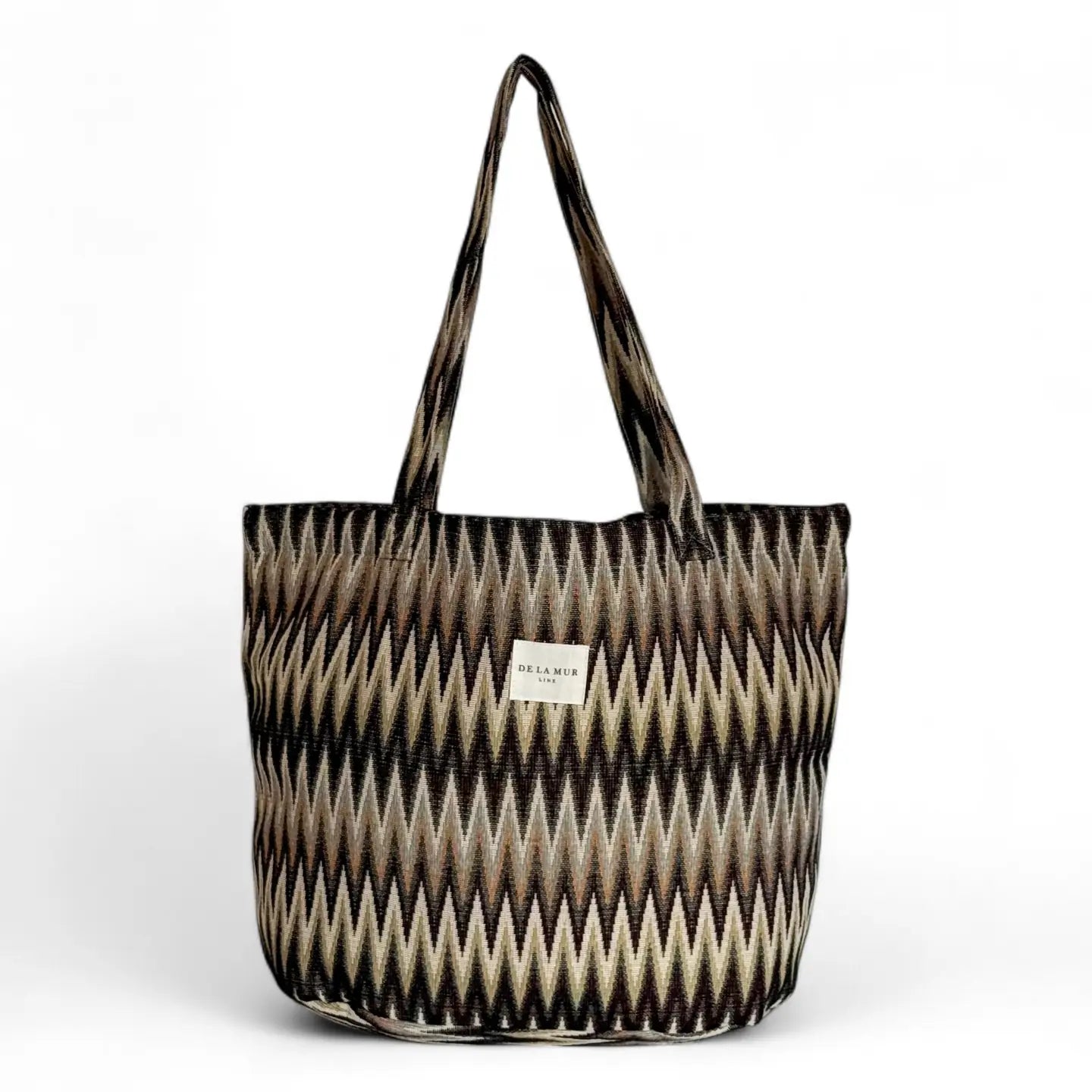 Dune Accessories | Large Zigzag Jacquard Tote Bag