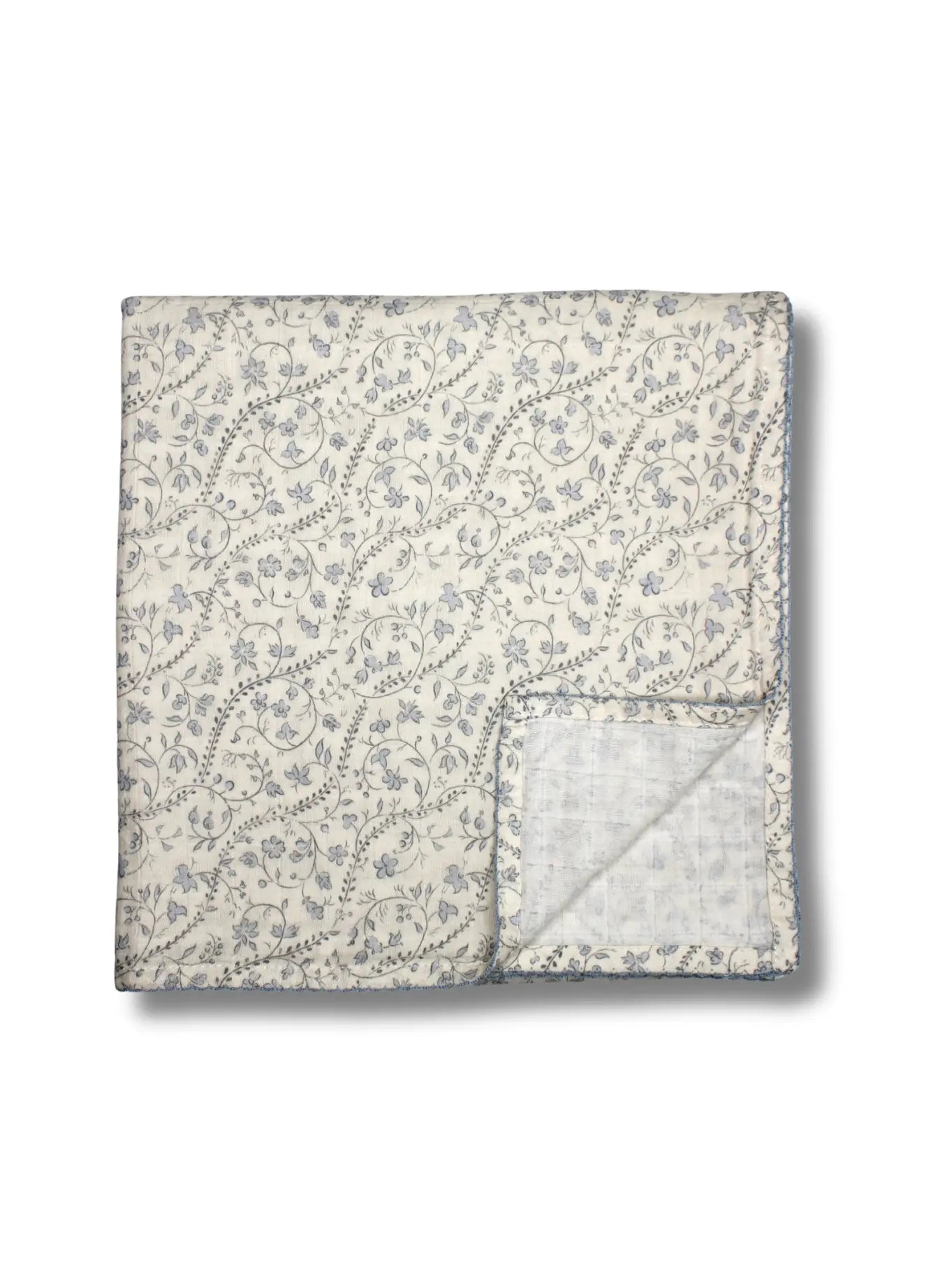 Little Threads | Bluebell Heirloom Vine 100% Cotton Swaddle Blanket