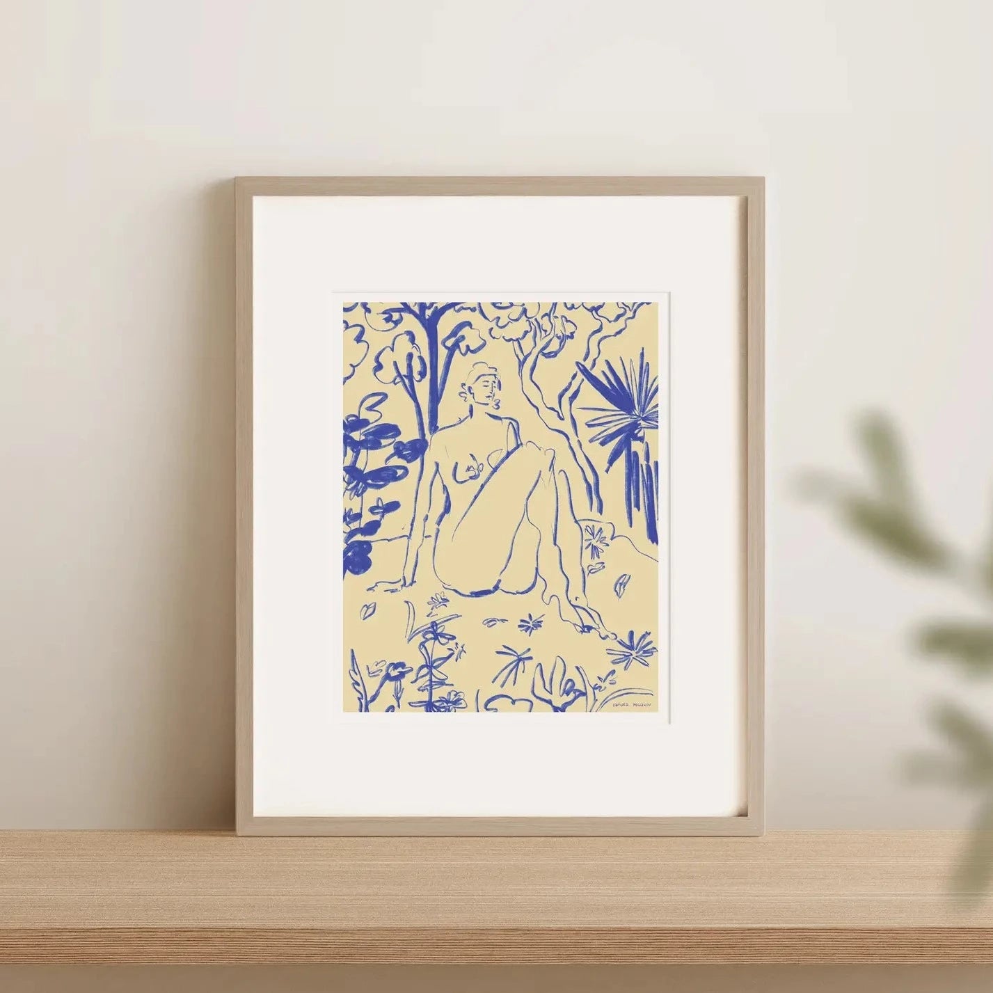 Someday Studio | Blue Lady Print, 11x14
