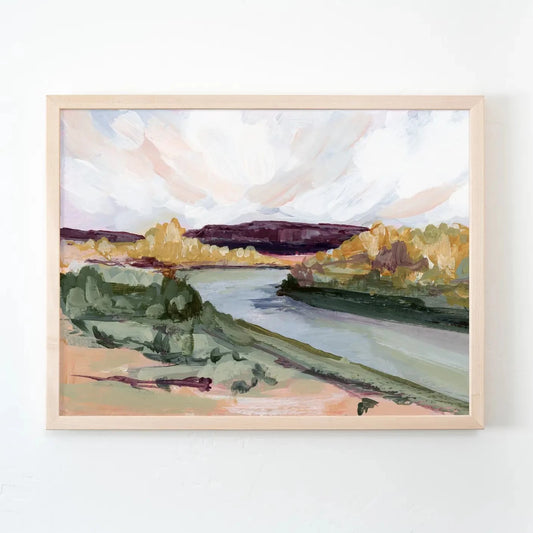 Laurie Anne Art | Bluff River Canvas Print, 11x14