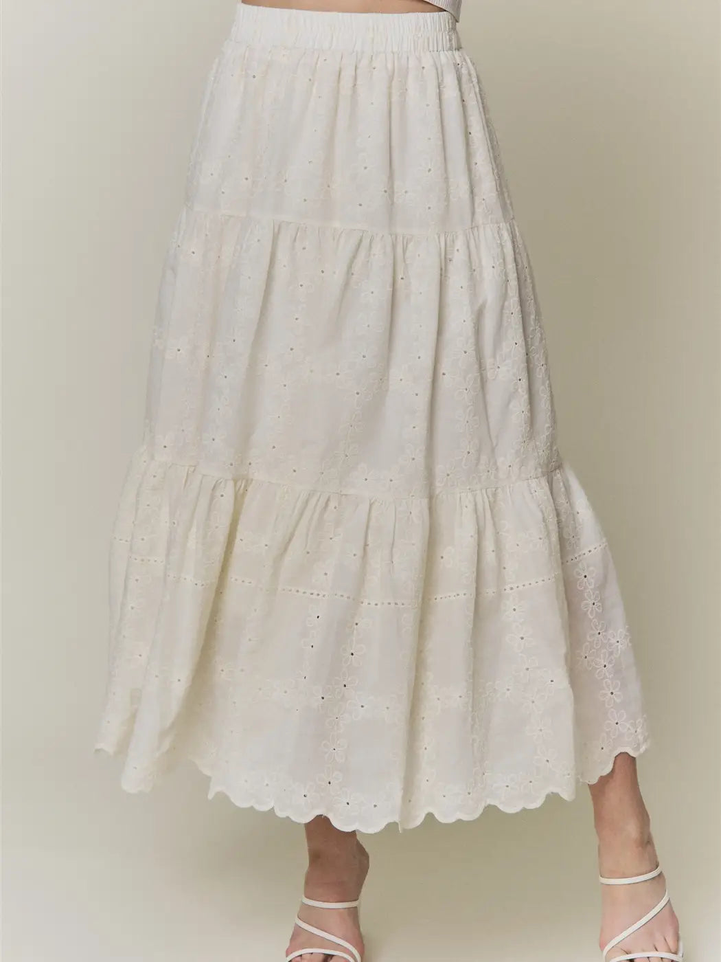 Wishlist | Boho Scallop Hem Maxi Skirt