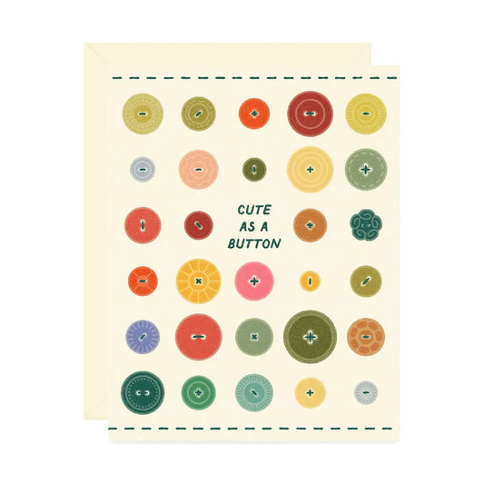 Wallflower Paper & Party | Cute as a Button Baby Card