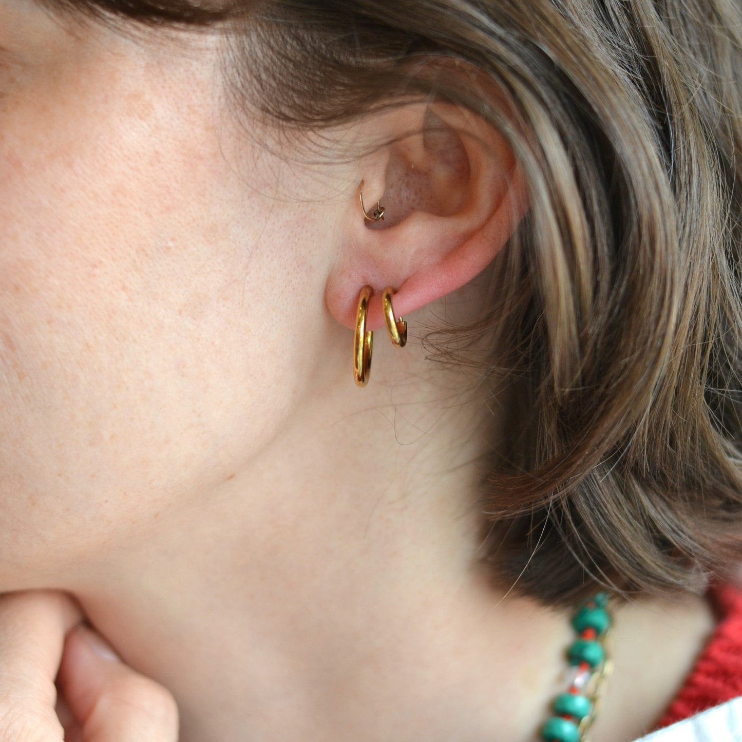 Bazou | Steel Clip Hoop Earring, 20mm