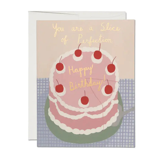 Red Cap Cards |  Slice of Perfection Birthday Card