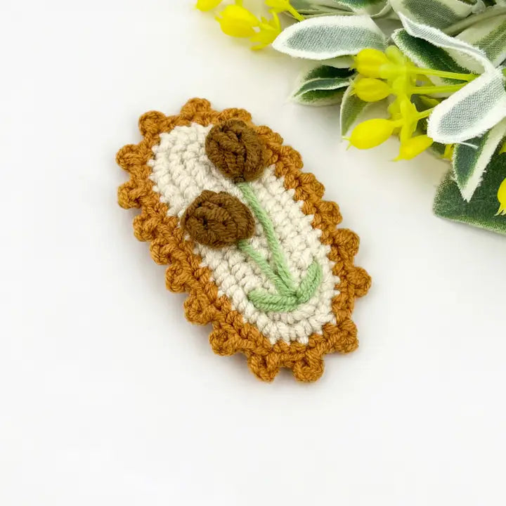 Dune Clips | Handmade Crochet Snap Barrette, Assorted Style