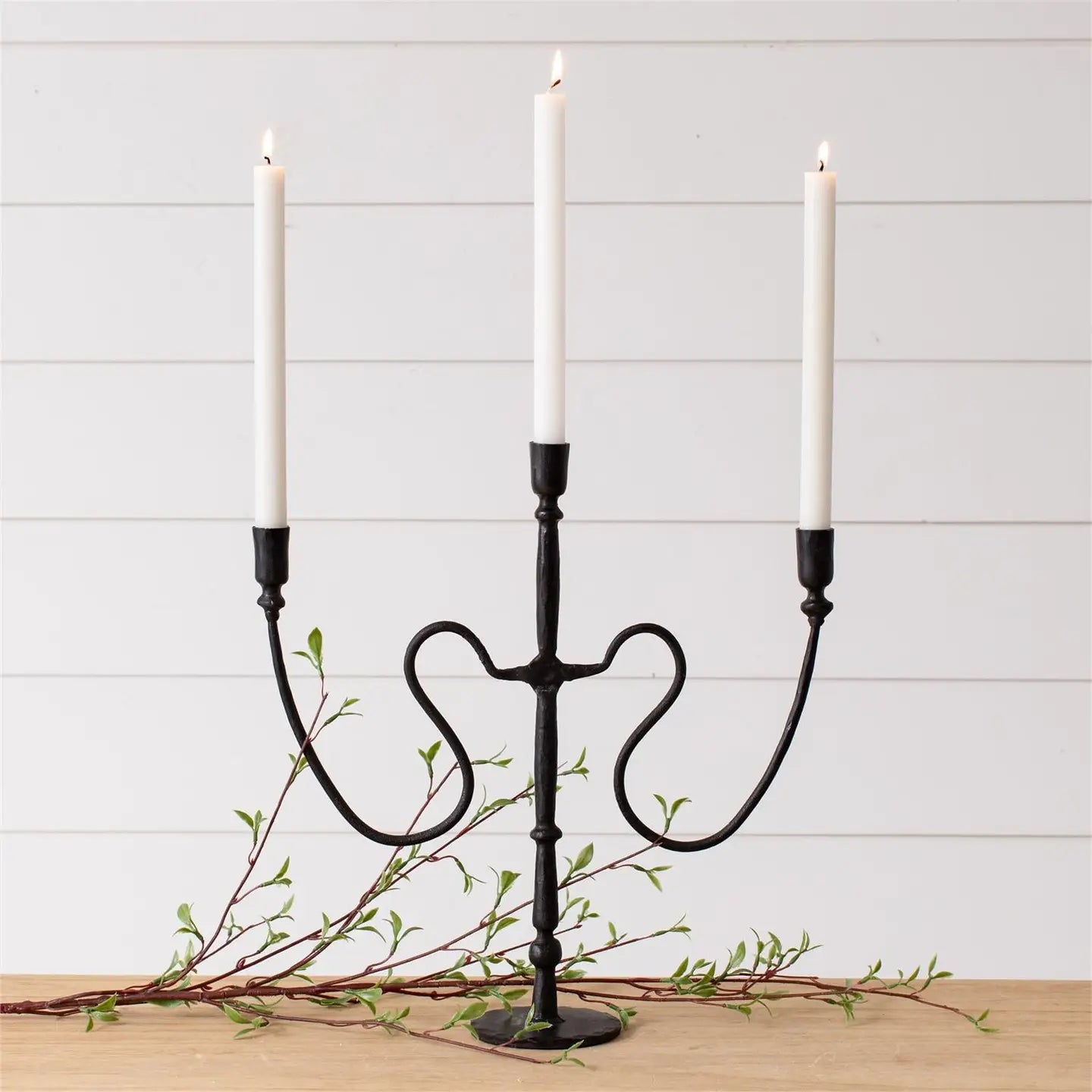 Black Iron Candelabra