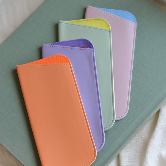 Two Tone Slip-In Eyeglass Case