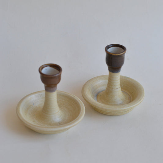 Pair of Ceramic Candlestick Holders