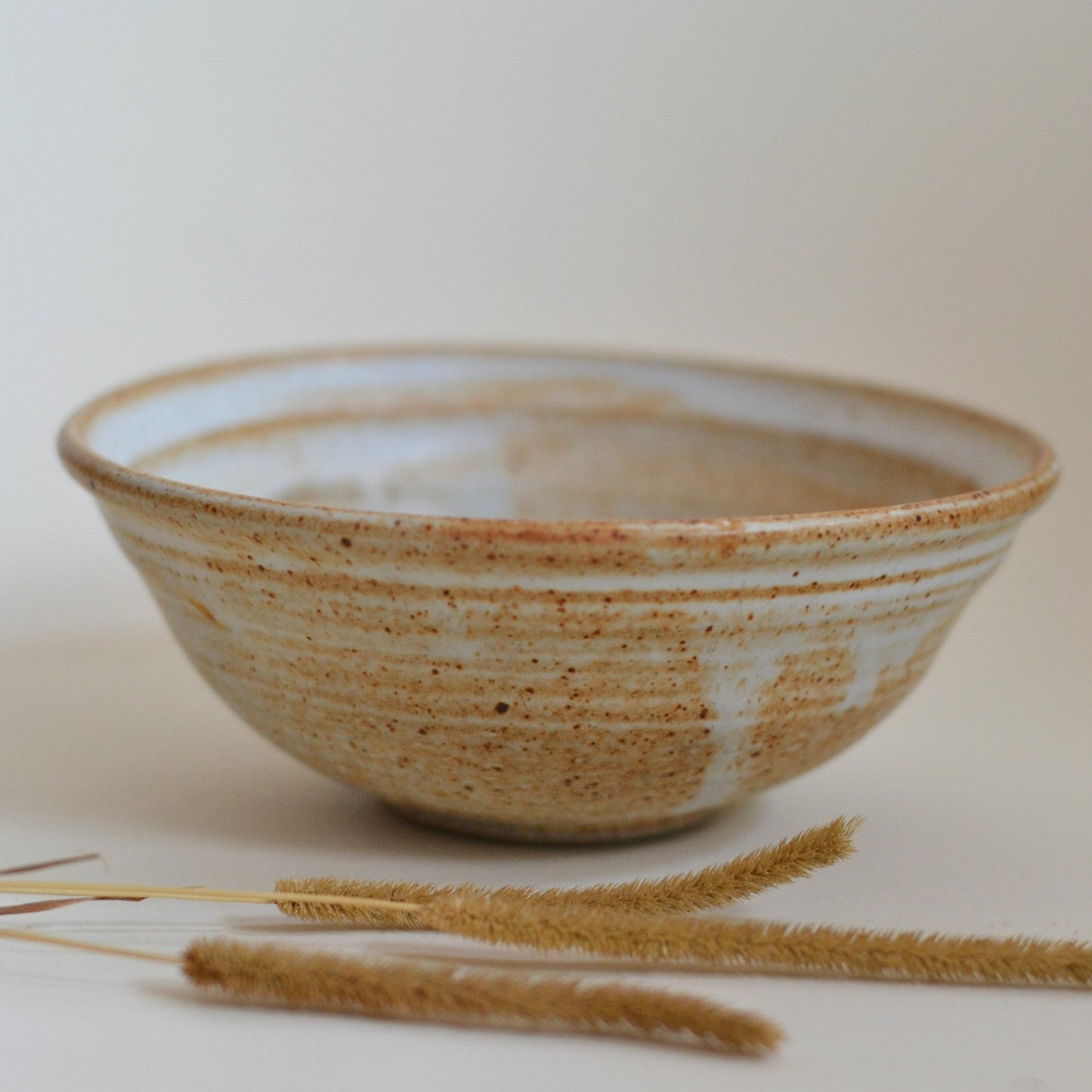 Grey and Brown Glazed Cereal Bowl, Option 2