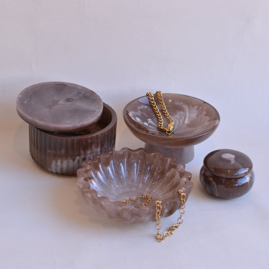V. Rogers Designs | Handmade Resin Catchalls, Chocolate