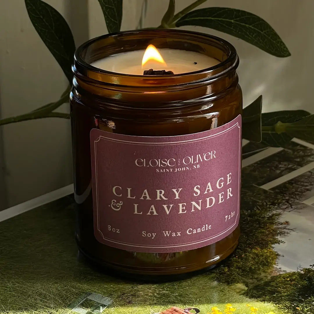 Eloise and Oliver | Clary Sage and Lavender Soy Candle