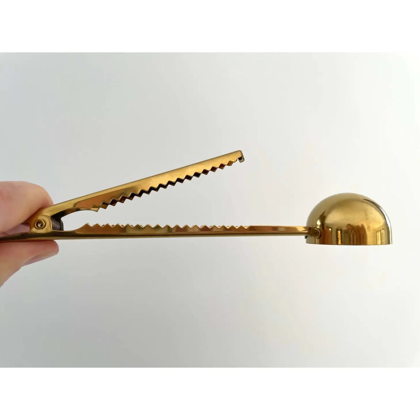 Fort & Field | Gold Metal Coffee Scoop with Clip