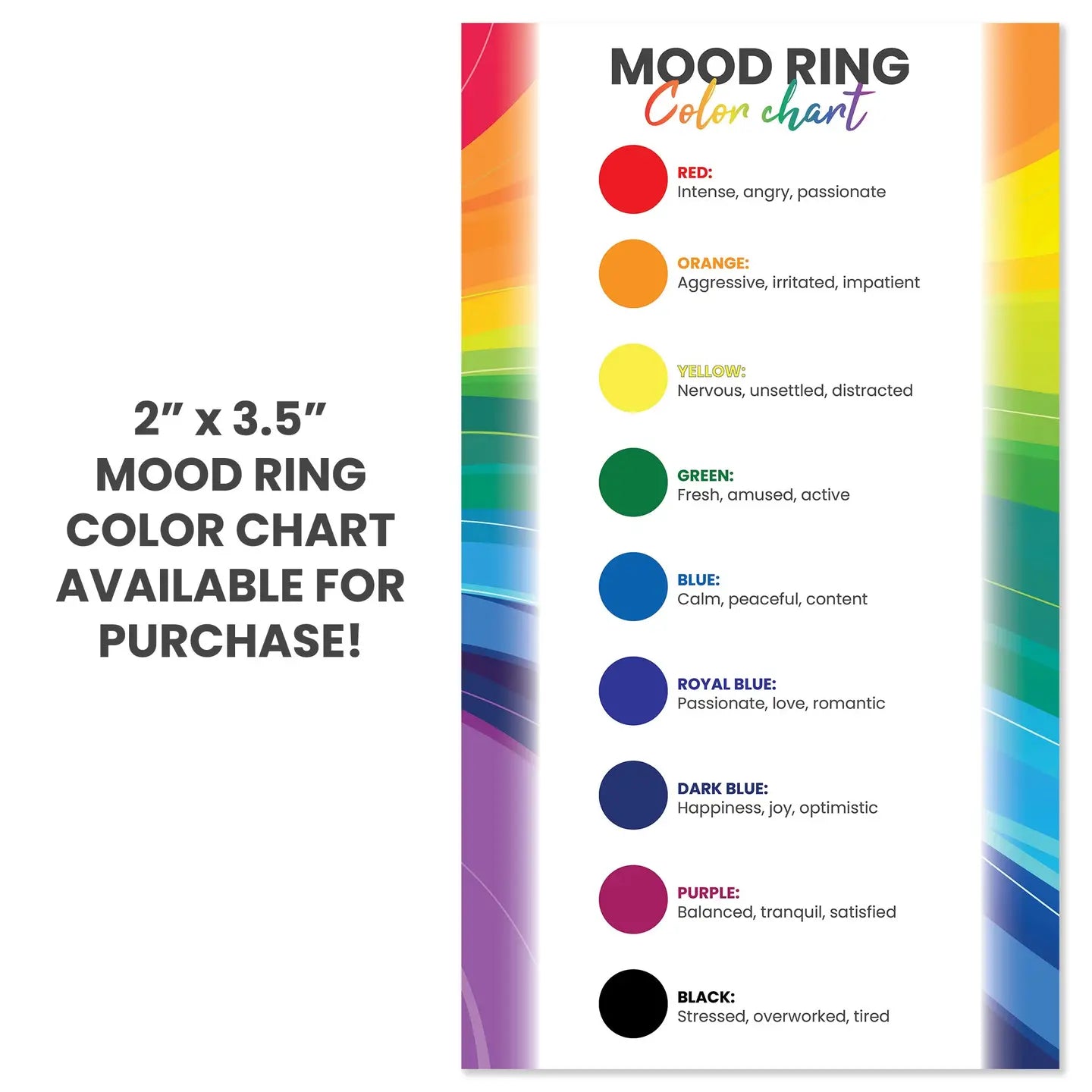 Dune Ring | Stainless Steel Mood Ring, Assorted Sizes