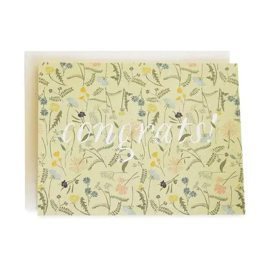 June & December | Wildflower Congratulations Card
