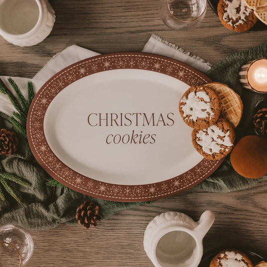 Sweet Water Decor | Gingerbread Oval Cookie Tray