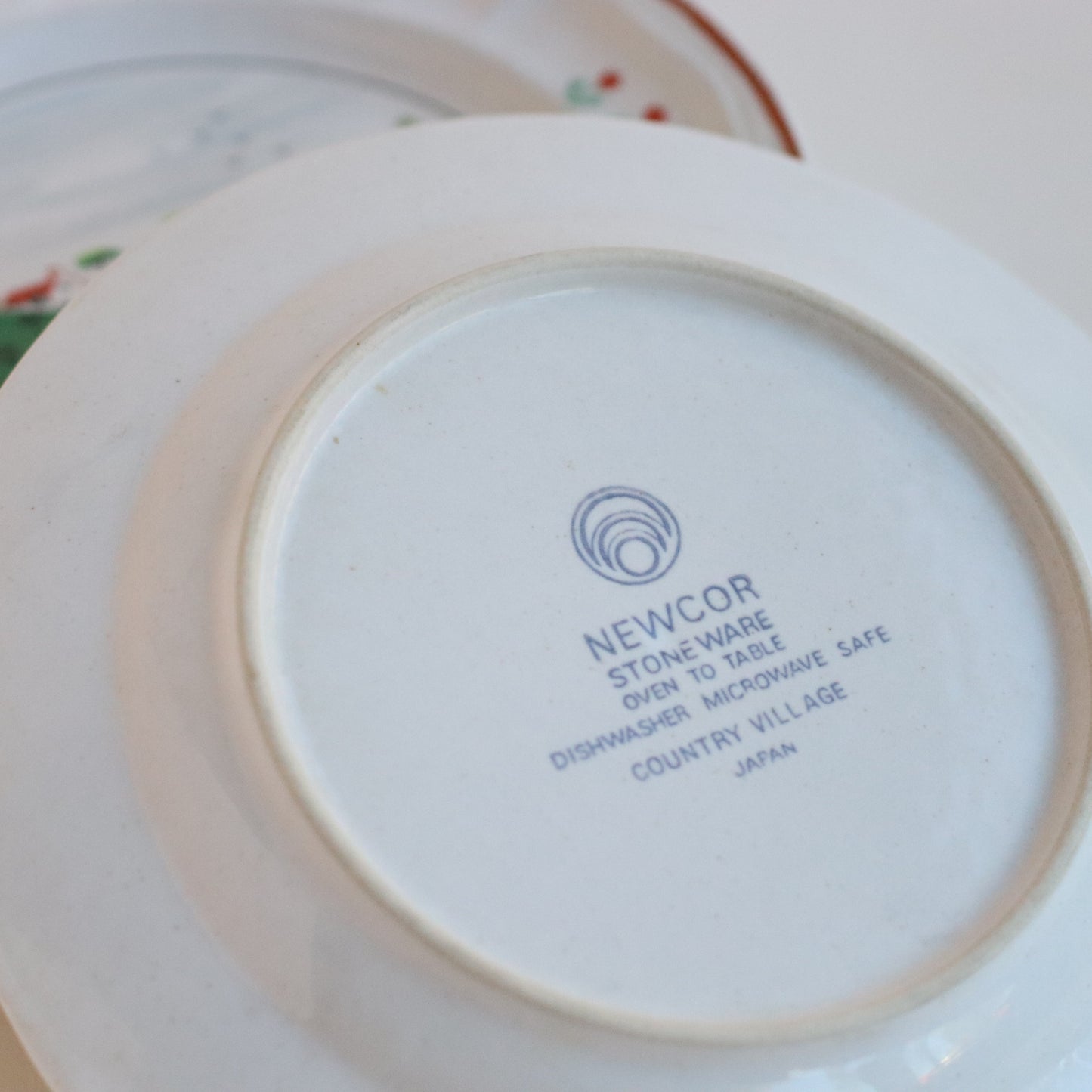 Village Farm Scene Plates, Set of 5