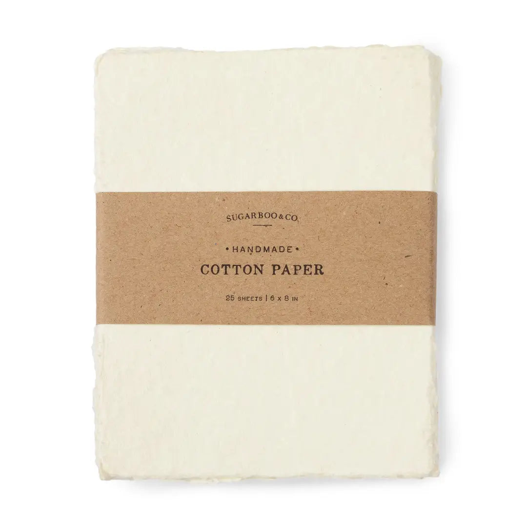 Handmade Cotton Paper Bundle, Cream