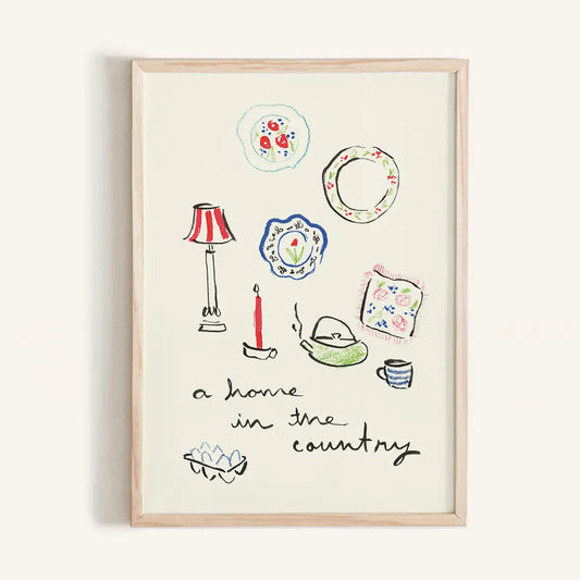 Phthalo Ruth | A Home in The Country Art Print, 5 X 7