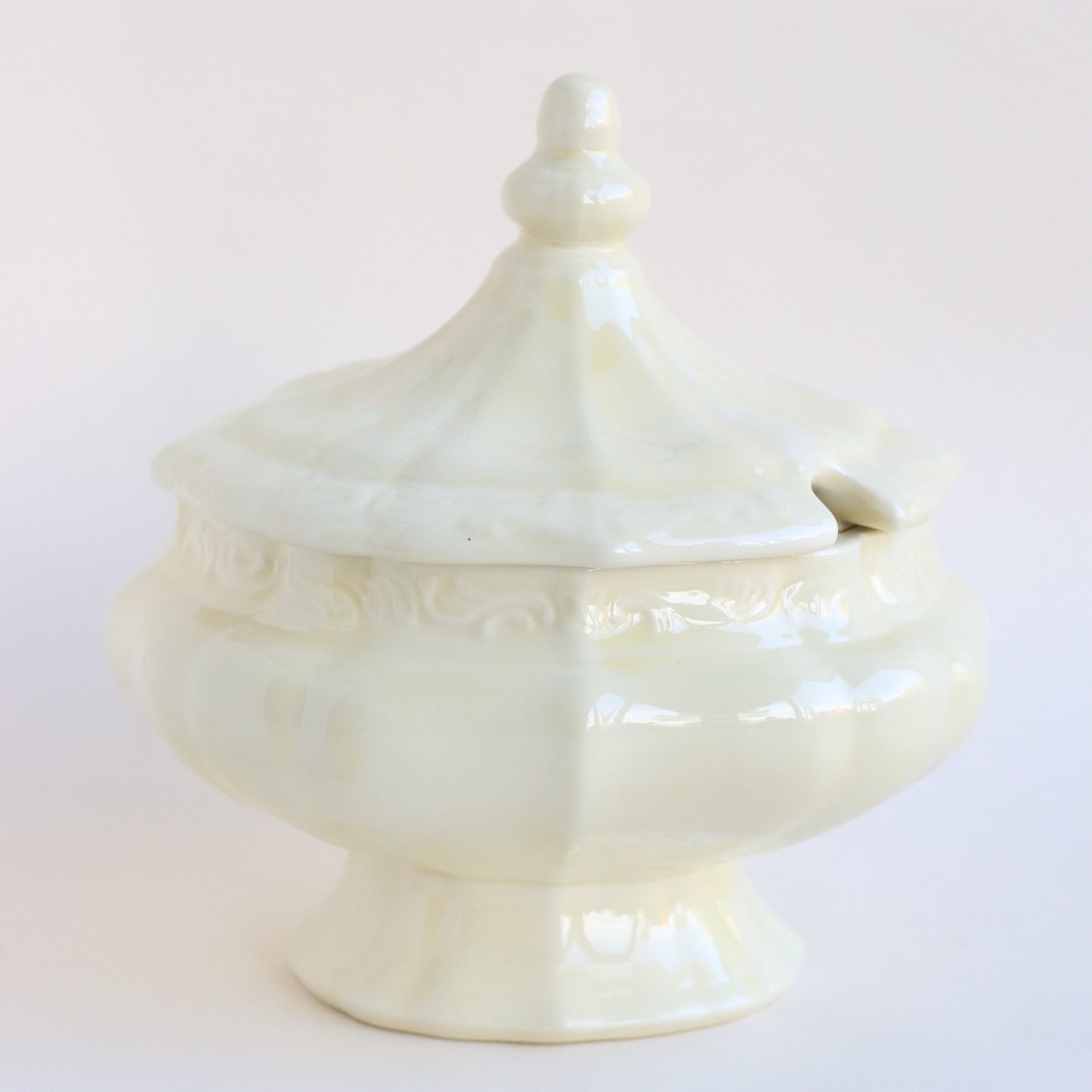 Cream Lidded Tureen