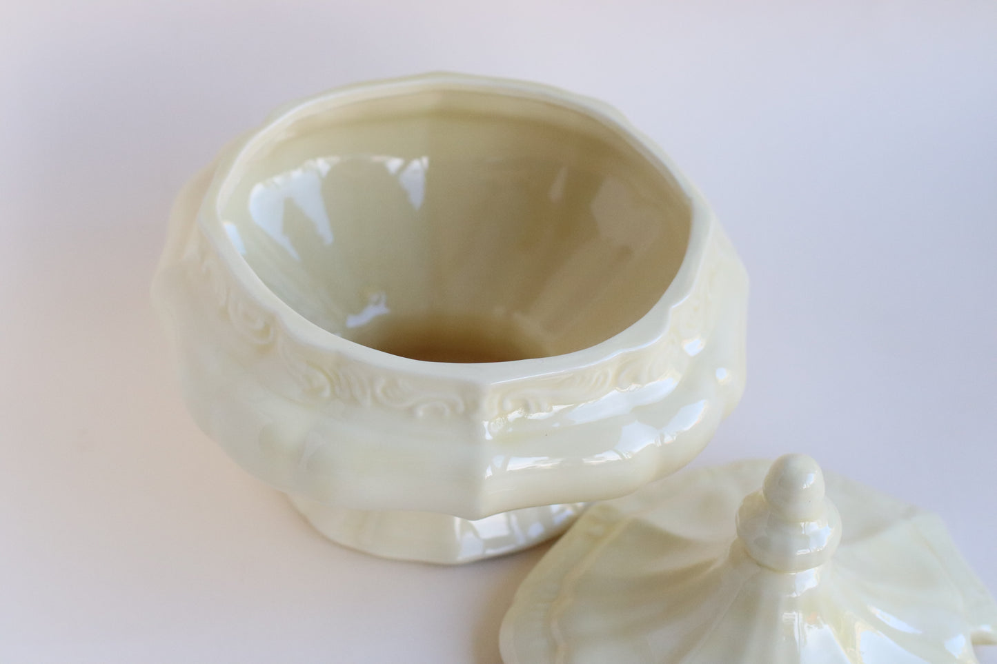 Cream Lidded Tureen