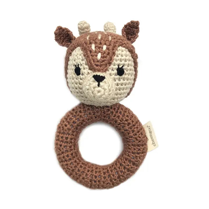 Cheengoo | Hand Crochet Rattle, Assorted Animals
