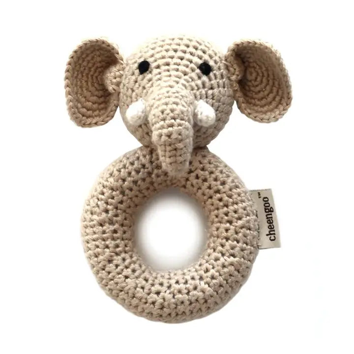 Cheengoo | Hand Crochet Rattle, Assorted Animals