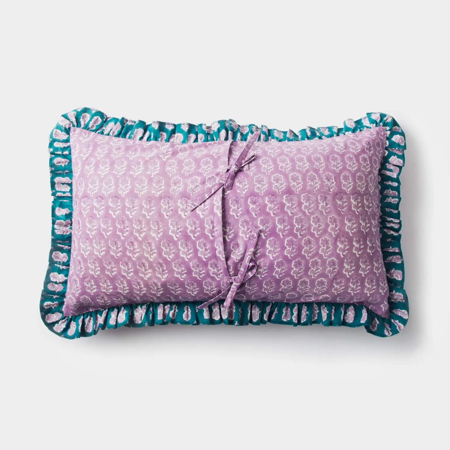 Daisy Ruffled Rectangle Pillow