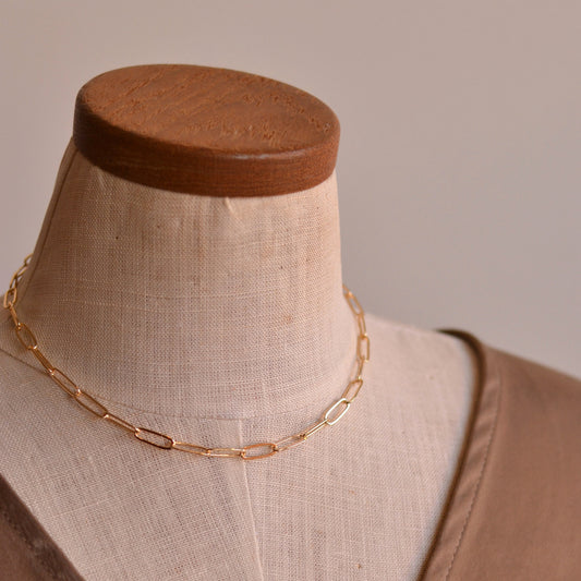 Dune Chain | Paperclip Chain, 5mm, 16" Chain