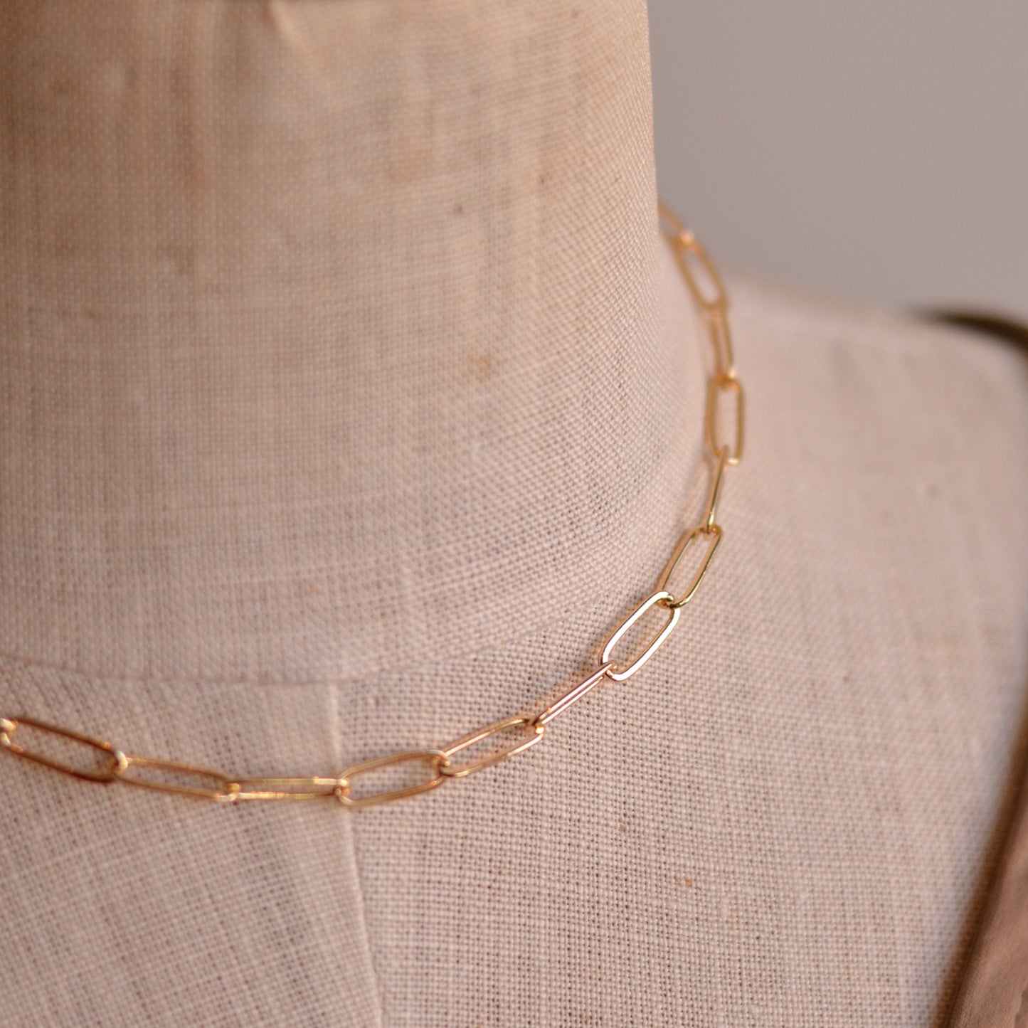 Dune Chain | Paperclip Chain, 5mm, 16" Chain