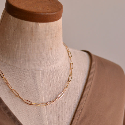 Dune Chain | Paperclip Chain, 5mm, 18" Chain