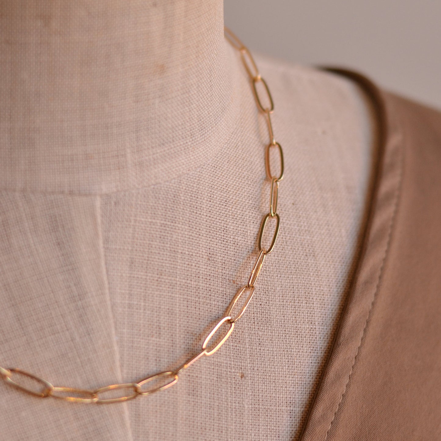 Dune Chain | Paperclip Chain, 5mm, 18" Chain