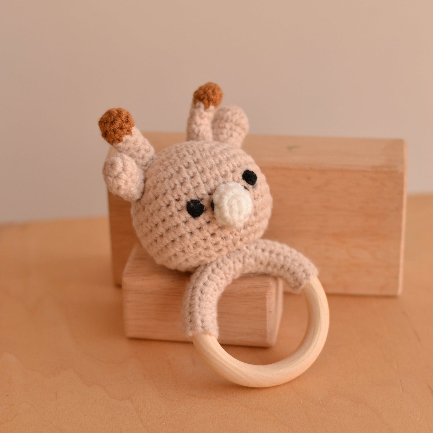D & C Toys | Crochet Rattle Toy, Deer