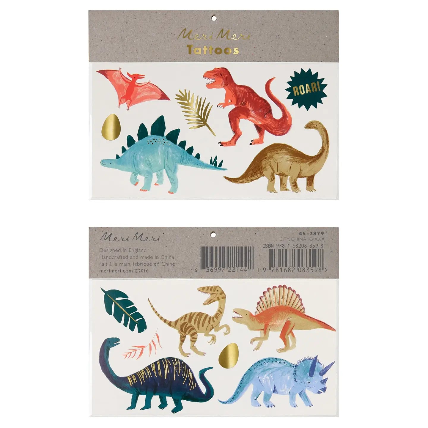 Meri Meri | Dinosaur Kingdom Temporary Tattoos