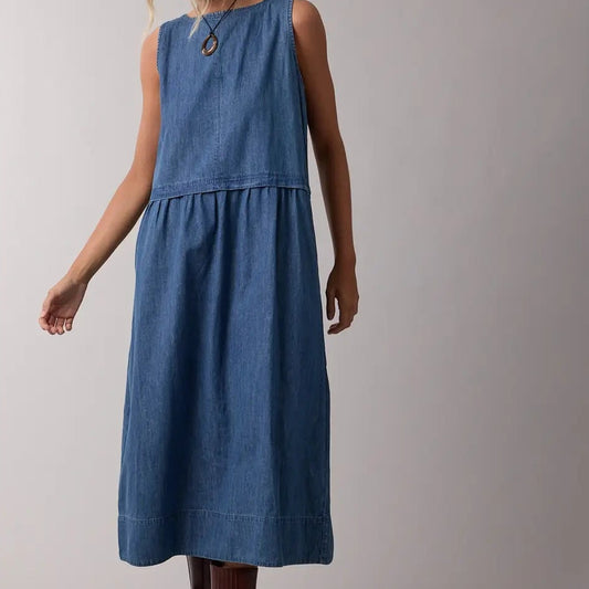 Wishlist | Denim Tank Midi Dress