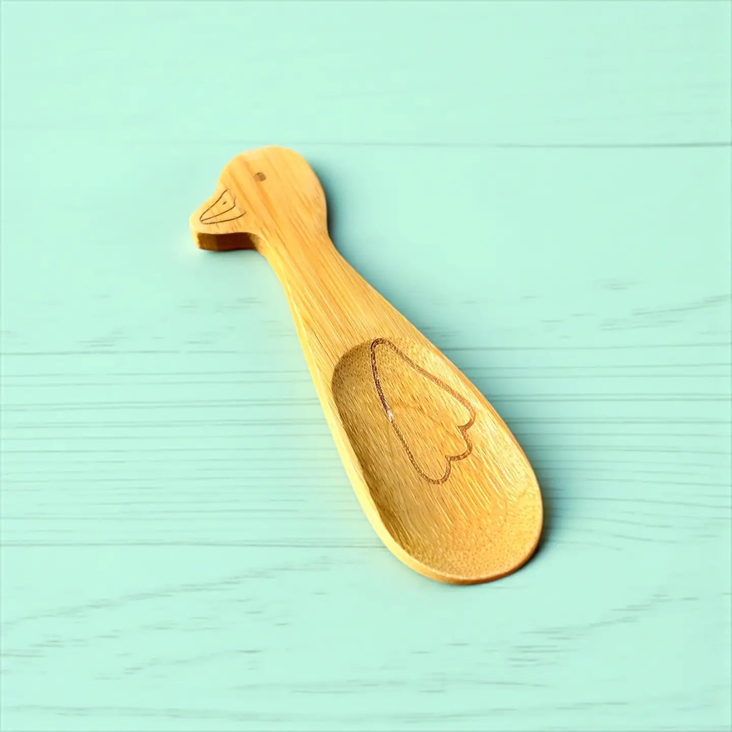 Bamboo Switch | Bamboo Animal Kids and Toddler Utensils, Duck Spoon