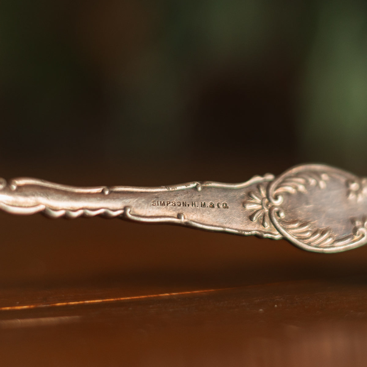 Large Silver Plate Serving Spoon
