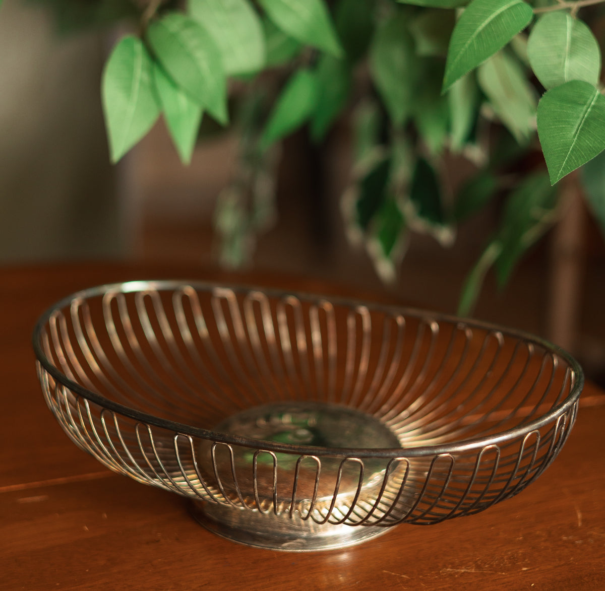 Vintage Silver Plate Bread Basket