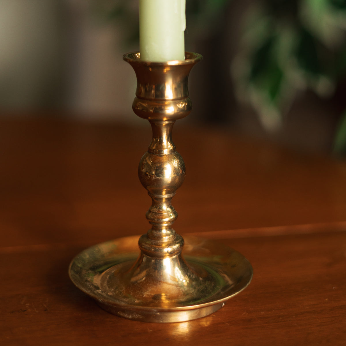Solid Brass Candlestick Holder