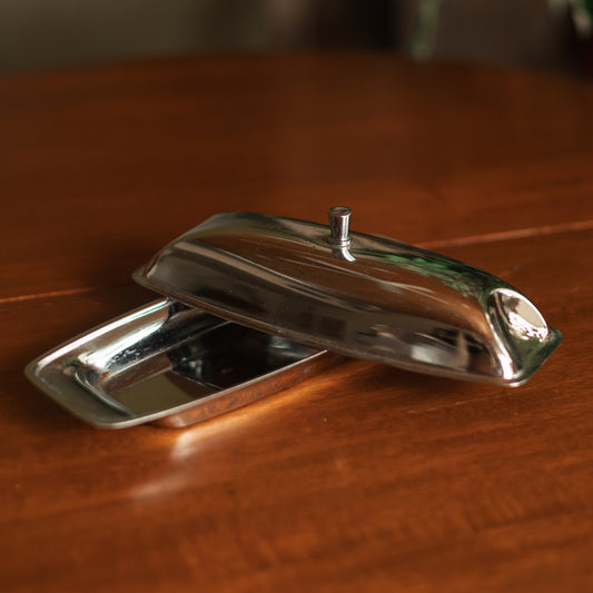 Chrome Plated Butter Dish
