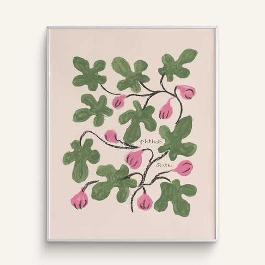 Phthalo Ruth | Figs Art Print, 11 X 14