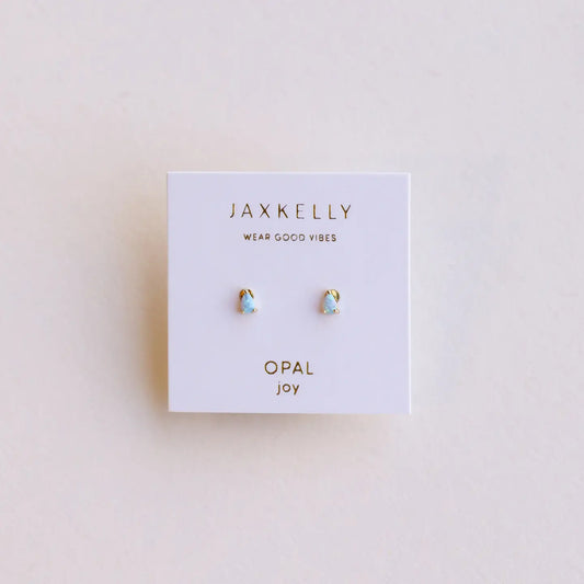 Jax Kelly | Teardrop, Fire Opal, Gold Earrings
