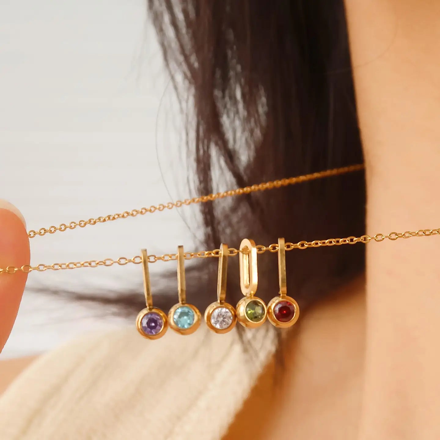 MAIQ | Five Stone Charm Necklace