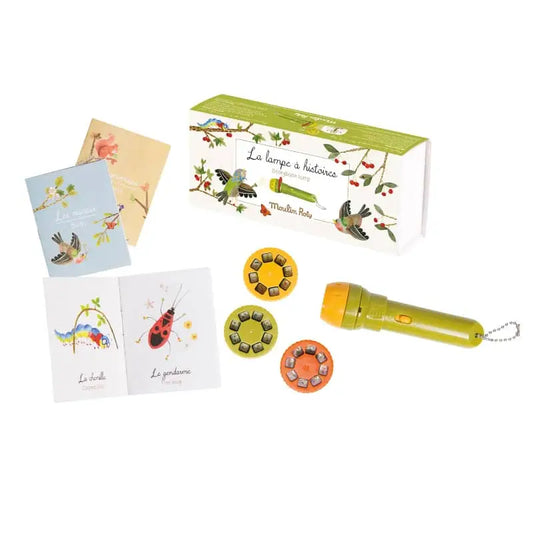 Speedy Monkey | Garden Theme Flashlight with Three Mini Books