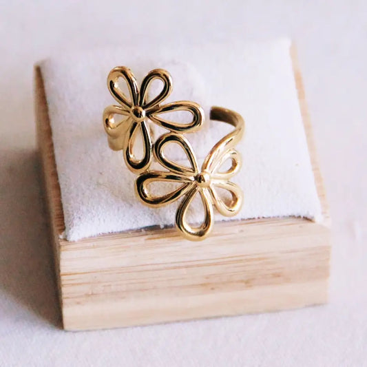 Bazou | Adjustable Flower Ring