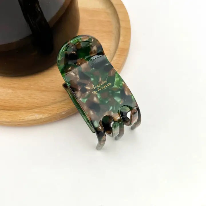 Dune Clips | Minimalist Small Hair Clip, Green
