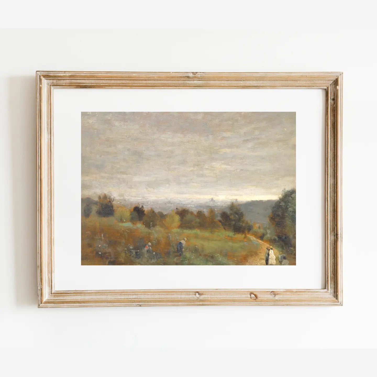 Sea to Skye | French Fields Landscape Antique Art Print, 5 x 7